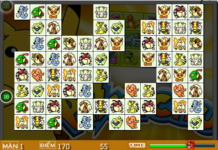 Chơi game Pikachu Kawai-giải trí nhẹ cùng những con thú