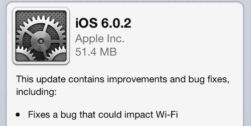 cập nhật phiên bản cho iPhone 5, iPad Mini