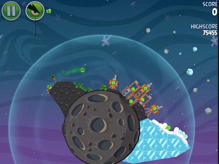 Trổ Tài Canh Bắn Trong Game Angry Birds Ngoài Không Gian – Angry Birds Space