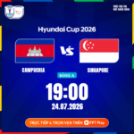 singapore vs campuchia 15422236 150x150 - Link xem trực tiếp Campuchia vs Singapore 19h ngày 24/7, giải ASEAN Cup 2026